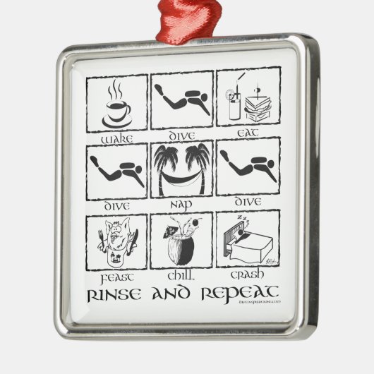 Rinçage et ornement de répétition (Gauche)