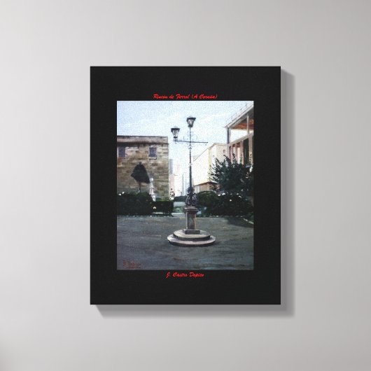 Rincón de Ferrol (A Coruña) Canvas Afdruk (Voorkant)