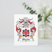 Rincon Family Crest Briefkaart (Staand voorkant)