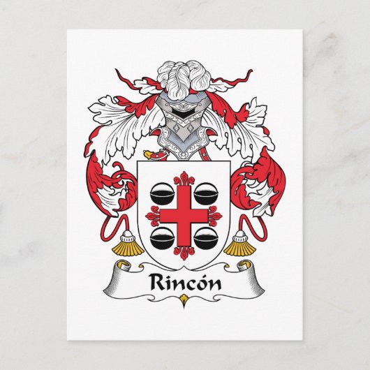 Rincon Family Crest Briefkaart (Voorkant)