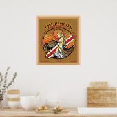 RINCON SAN BARBARA CALIFORNIA SURFING POSTER (Keuken)