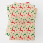 Rindeer en papier d'artisanat rustique, ornements (En situation)