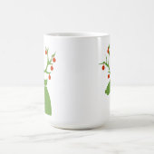 Rinder avec ornements Café Mug (Centre)