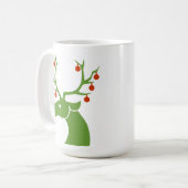 Rinder avec ornements Café Mug (Devant gauche)