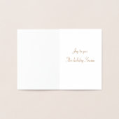 Rinder dans les Cartes de Noël Or (Intérieur)