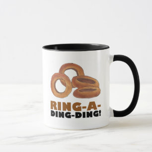 Ring-A-Ding-Ding Onion Ring Junk Food Foodie Gift Mok
