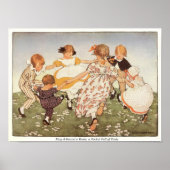 Ring-A-Round A Rosie Nursery Rhyme Print (Voorkant)