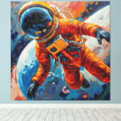 Ring Around the Moon-9 Canvas Afdruk (Insitu (Houten vloer))