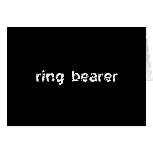 Ring Bearer (Voorkant Horizontaal)