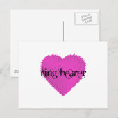 Ring Bearer Briefkaart (Voorkant / Achterkant)