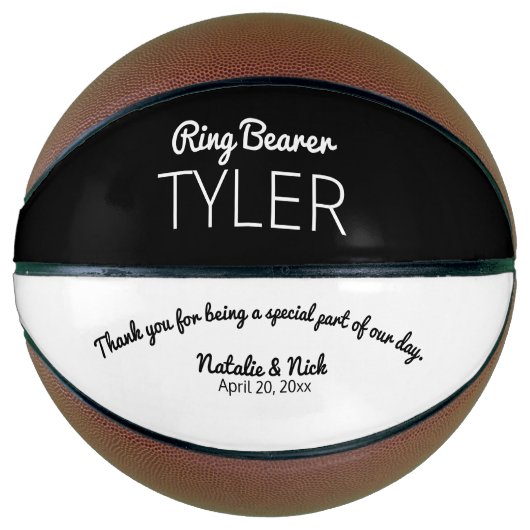 Ring Bearer Cadeau Basketbal (Voorkant)