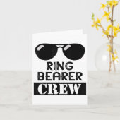 Ring Bearer Crew Ring Wedding Party Sungl Security Kaart (Gele Bloem)