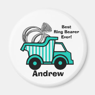 Ring Bearer Dump Truck Magneet