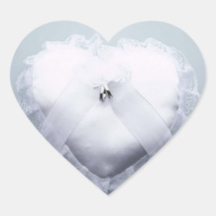 Ring Bearer Heart Pillow Wedding Hearts Hart Sticker