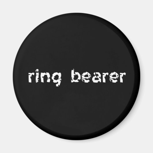 Ring Bearer Magneet (Voorkant)