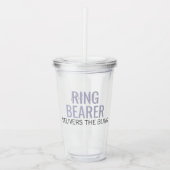 Ring Bearer Matching Bridal Party Name Acryl Drinkbeker (Voorkant)