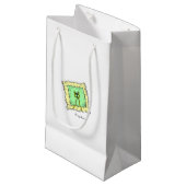 Ring Bearer Pillow White Gift Bag Klein Cadeauzakje (Voorkant Gekanteld)
