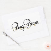 Ring Bearer Rechthoekige Sticker (Envelop)
