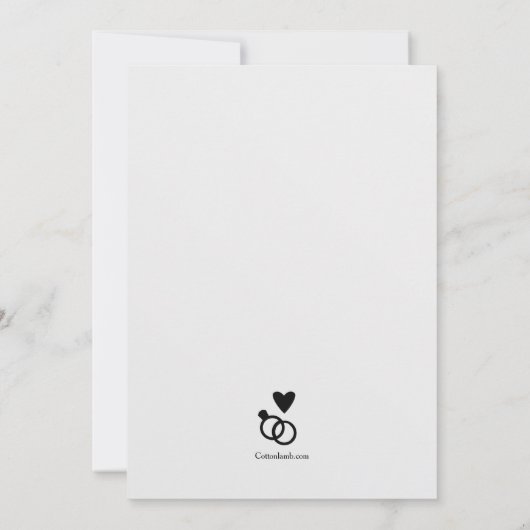 Ring Bearer Request Kaart (Achterkant)