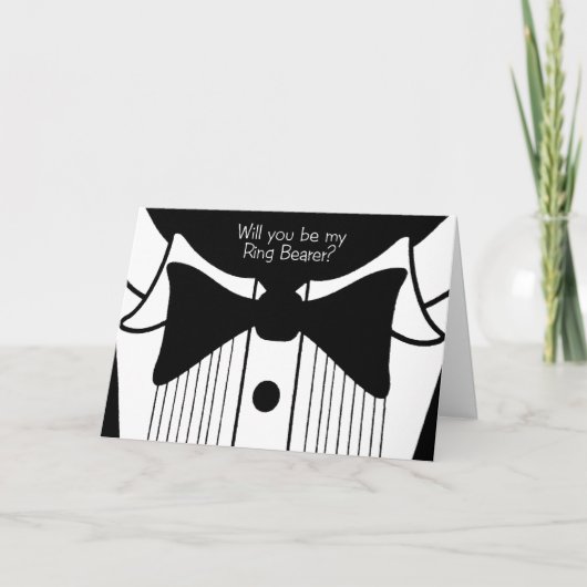 Ring Bearer Request on tuxedo design (Voorkant)