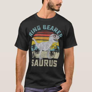 Ring Bearer Saurus Dinosaur Wedding T Ring Secu T-shirt