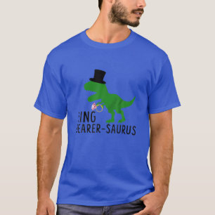 Ring Bearer Saurus Funny Wedding Dinosaur Toddler T-shirt