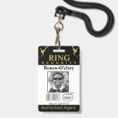 Ring Bearer Security Badge (Voorzijde met lanyard)