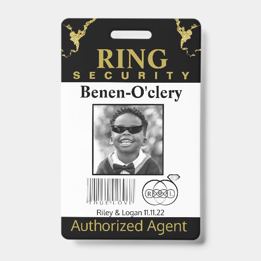 Ring Bearer Security Badge (Voorzijde)