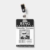 Ring Bearer Security Badge (Front with Clip)