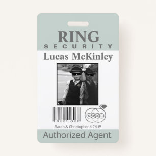 Ring Bearer Security Badge