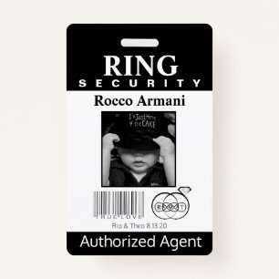 Ring Bearer Security Badge