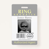 Ring Bearer Security Badge (Voorkant)