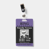 Ring Bearer Security Badge (Front with Clip)