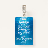 Ring Bearer Security Badge (Achterkant met clip)