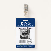 Ring Bearer Security Badge (Voorkant met clip)