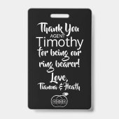 Ring Bearer Security Badge (Achterkant)