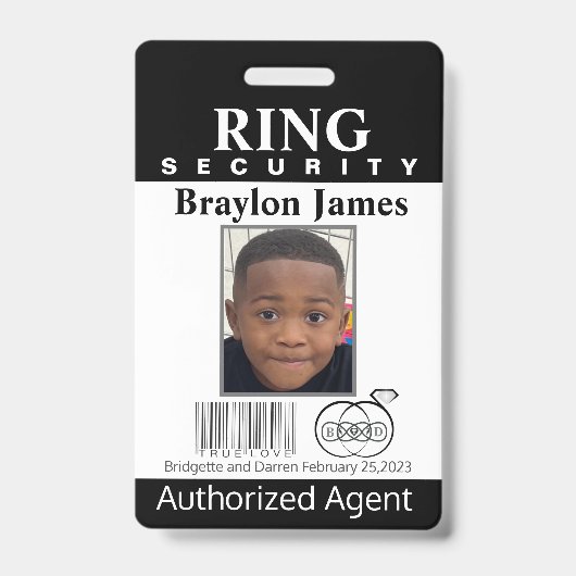 Ring Bearer Security Badge (Voorzijde)