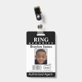 Ring Bearer Security Badge (Voorzijde met clip)