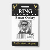 Ring Bearer Security Badge (Voorkant)
