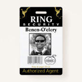 Ring Bearer Security Badge (Voorkant)