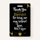 Ring Bearer Security Badge (Achterkant)