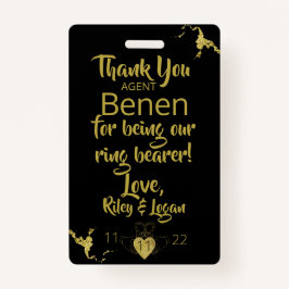 Ring Bearer Security Badge