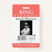 Ring Bearer Security Badge (Voorkant)