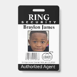 Ring Bearer Security Badge