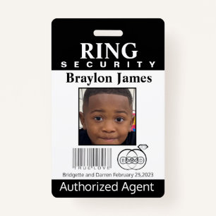 Ring Bearer Security Badge