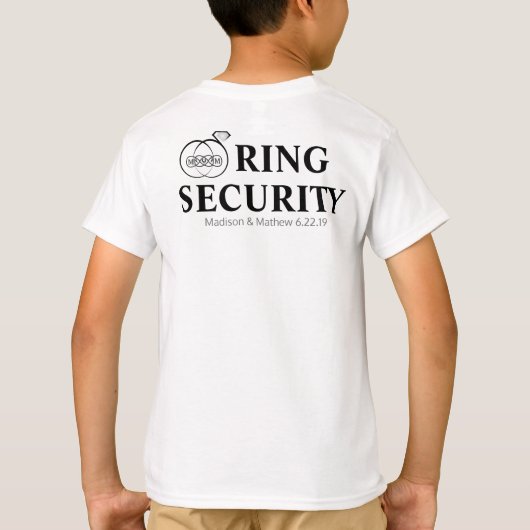 Ring Bearer Security T Shirt (Achterkant)