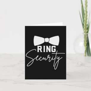 Ring Bearer Wedding Party Squad Security Dude Marr Kaart