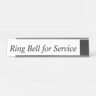 Ring Bell voor bord van servicedesk  Bureau Naambordje
