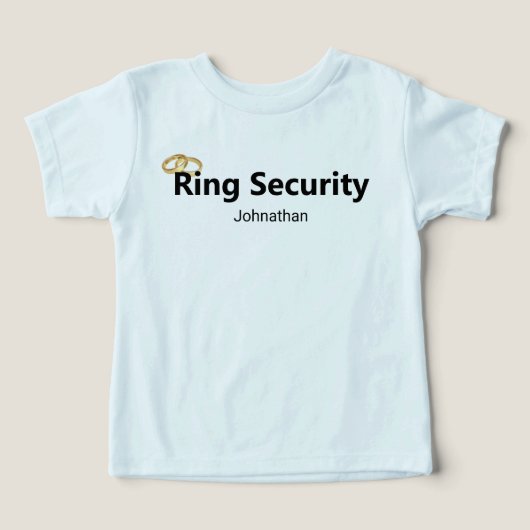 Ring Beveiliging Gouden Trouwringen Naam Ringdrage (Design voorkant)