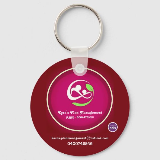 Ring Button Sleutelhanger (Voorkant)